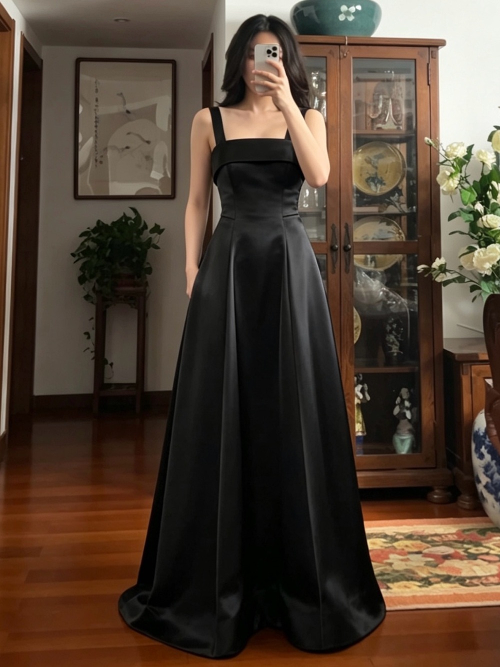 Rachel Gilbert Sera Black Acetate Strap Corset A-Line Gown AU10/US6 NWOT